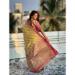 Picture of Magnificent Linen Dark Khaki Saree