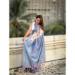 Picture of Excellent Silk Light Slate Grey Saree