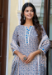 Picture of Cotton Light Steel Blue Readymade Salwar Kameez