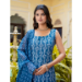 Picture of Elegant Cotton Midnight Blue Readymade Salwar Kameez