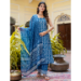 Picture of Elegant Cotton Midnight Blue Readymade Salwar Kameez