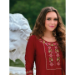 Picture of Fine Silk Maroon Readymade Salwar Kameez