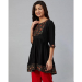 Picture of Enticing Rayon Black Kurtis & Tunic