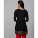 Picture of Enticing Rayon Black Kurtis & Tunic