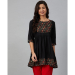 Picture of Enticing Rayon Black Kurtis & Tunic