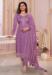 Picture of Wonderful Silk Rosy Brown Straight Cut Salwar Kameez