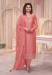 Picture of Silk Pale Violet Red Straight Cut Salwar Kameez