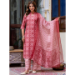 Picture of Sublime Cotton Dark Salmon Readymade Salwar Kameez