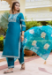 Picture of Resplendent Rayon Teal Readymade Salwar Kameez