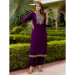 Picture of Marvelous Rayon Purple Readymade Salwar Kameez