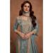 Picture of Radiant Silk Slate Grey Straight Cut Salwar Kameez