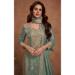 Picture of Admirable Silk Sea Green Straight Cut Salwar Kameez