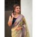 Picture of Lovely Chiffon Pale Golden Rod Saree