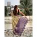 Picture of Lovely Chiffon Pale Golden Rod Saree