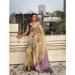 Picture of Lovely Chiffon Pale Golden Rod Saree