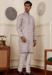 Picture of Resplendent Chiffon & Silk Silver Kurtas