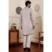 Picture of Resplendent Chiffon & Silk Silver Kurtas