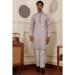 Picture of Resplendent Chiffon & Silk Silver Kurtas