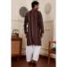 Picture of Excellent Chiffon & Silk Dark Olive Green Kurtas