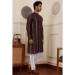 Picture of Excellent Chiffon & Silk Dark Olive Green Kurtas