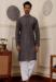 Picture of Superb Chiffon & Silk Dim Gray Kurtas