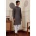 Picture of Superb Chiffon & Silk Dim Gray Kurtas