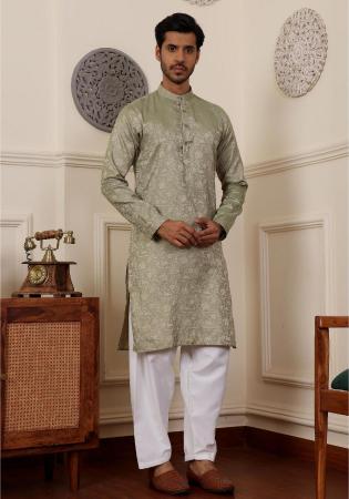 Picture of Charming Chiffon & Silk Rosy Brown Kurtas