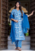 Picture of Fine Cotton Navy Blue Readymade Salwar Kameez