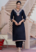 Picture of Beautiful Silk Black Readymade Salwar Kameez