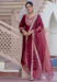 Picture of Classy Silk Maroon Readymade Salwar Kameez