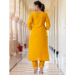 Picture of Stunning Silk Yellow Readymade Salwar Kameez