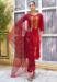 Picture of Elegant Rayon Crimson Readymade Salwar Kameez