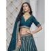 Picture of Appealing Silk Navy Blue Lehenga Choli