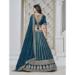 Picture of Appealing Silk Navy Blue Lehenga Choli