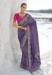 Picture of Pretty Georgette Dark Slate Blue Saree