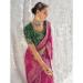 Picture of Good Looking Georgette Medium Violet Red Saree