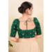 Picture of Taking Silk Forest Green Designer Blouse