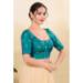 Picture of Elegant Silk Dark Cyan Designer Blouse