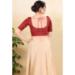 Picture of Graceful Silk Fire Brick Designer Blouse