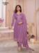 Picture of Shapely Silk Rosy Brown Straight Cut Salwar Kameez