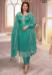 Picture of Good Looking Silk Sea Green Straight Cut Salwar Kameez