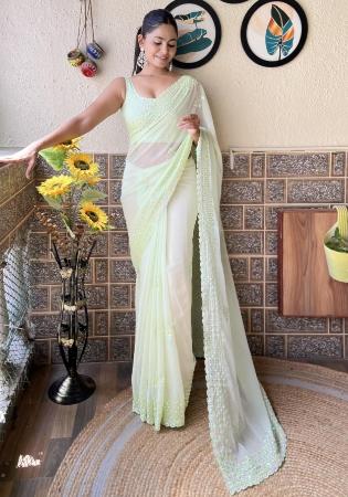 Picture of Charming Georgette Tan Saree