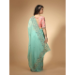 Picture of Alluring Silk & Organza Cadet Blue Saree