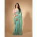 Picture of Alluring Silk & Organza Cadet Blue Saree