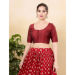 Picture of Enticing Chiffon & Brasso Brown Designer Blouse