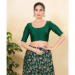 Picture of Chiffon & Brasso Dark Green Designer Blouse