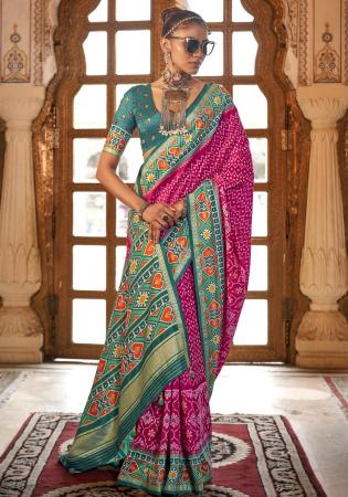 Picture of Sublime Silk Hot Pink Saree