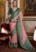 Picture of Comely Silk Dark Salmon Saree