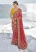 Picture of Taking Georgette Fire Brick Saree