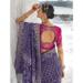 Picture of Fine Georgette Dark Slate Blue Saree